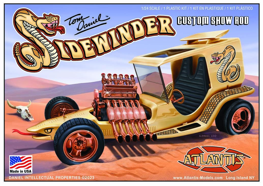 Amazon.com: Tom Daniel Sidewinder Custom Show Rod 1/24 Scale Model